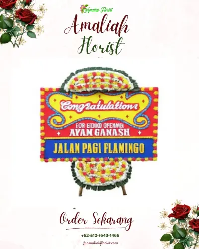 Bunga Papan Congratulation di Rumah Duka Wangaya